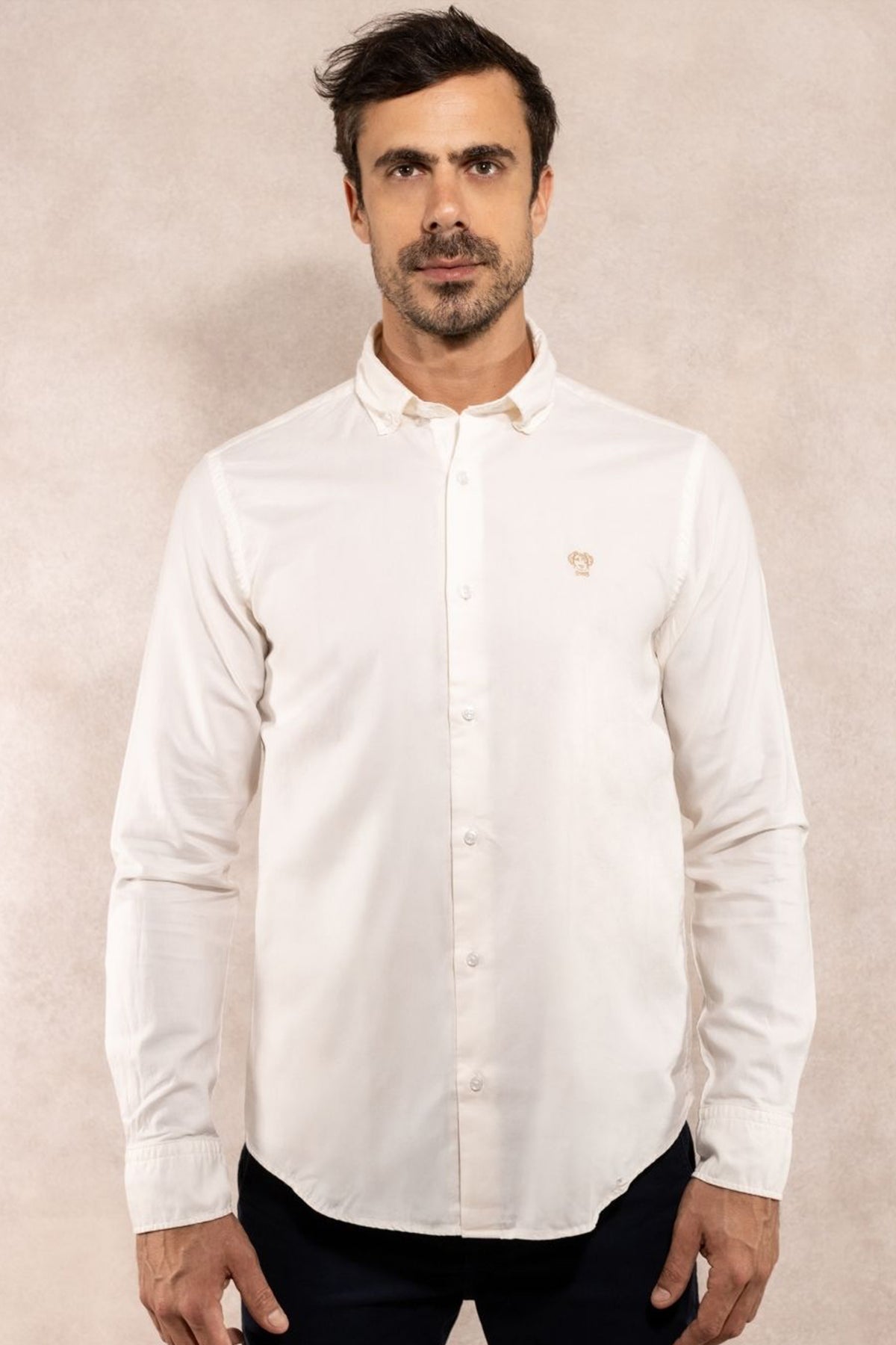 Camisa Antimanchas Oxford Ivory - Talla Regular