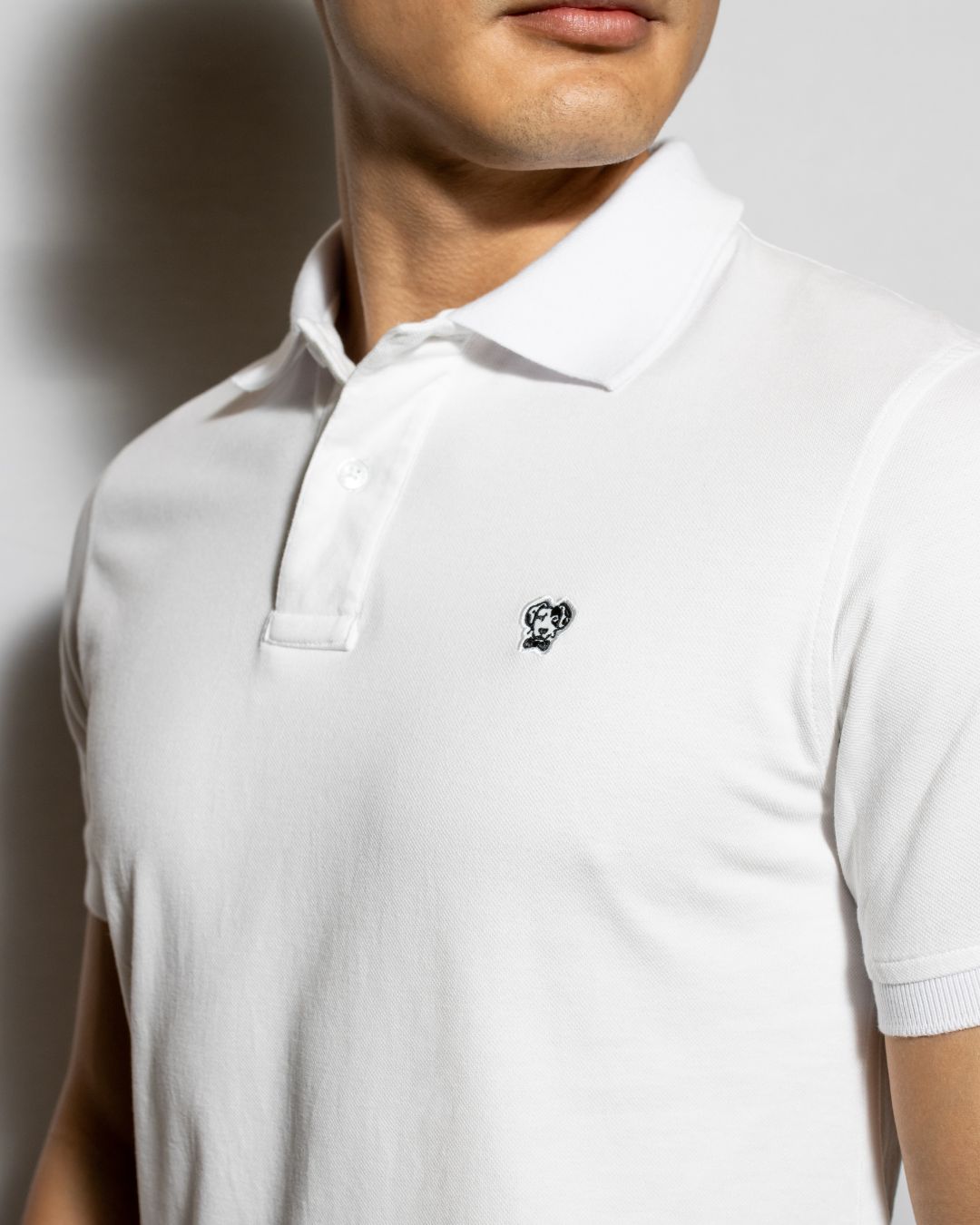 Polo Antimanchas Blanca - Talla Slim