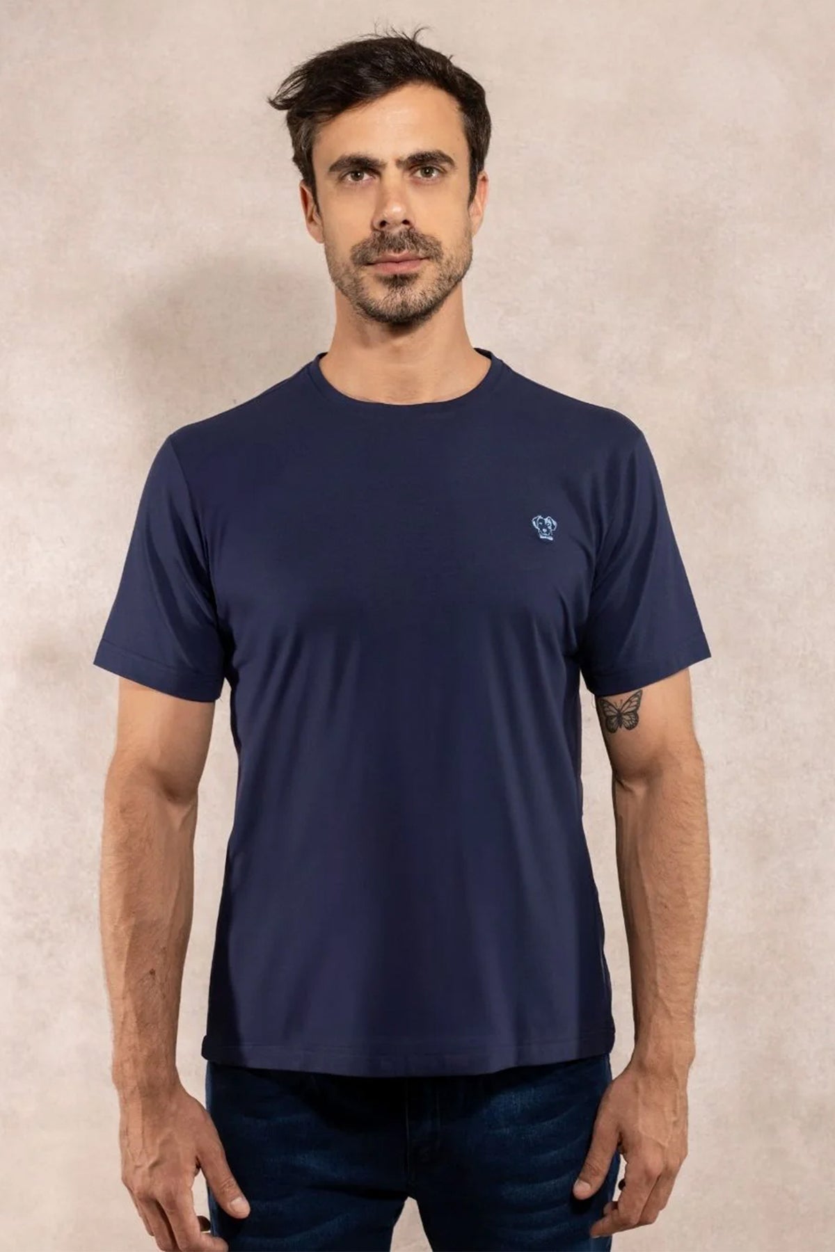 Camiseta Antimanchas Azul Navy - Talla Regular