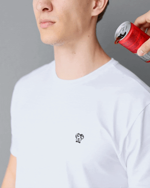 camiseta antimanchas blanca para hombre de DANTE