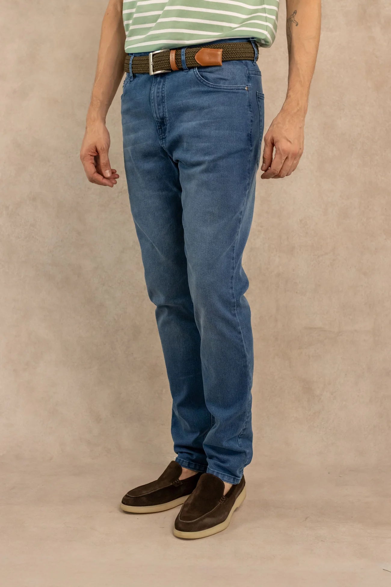 Jean Elástico Sandblast