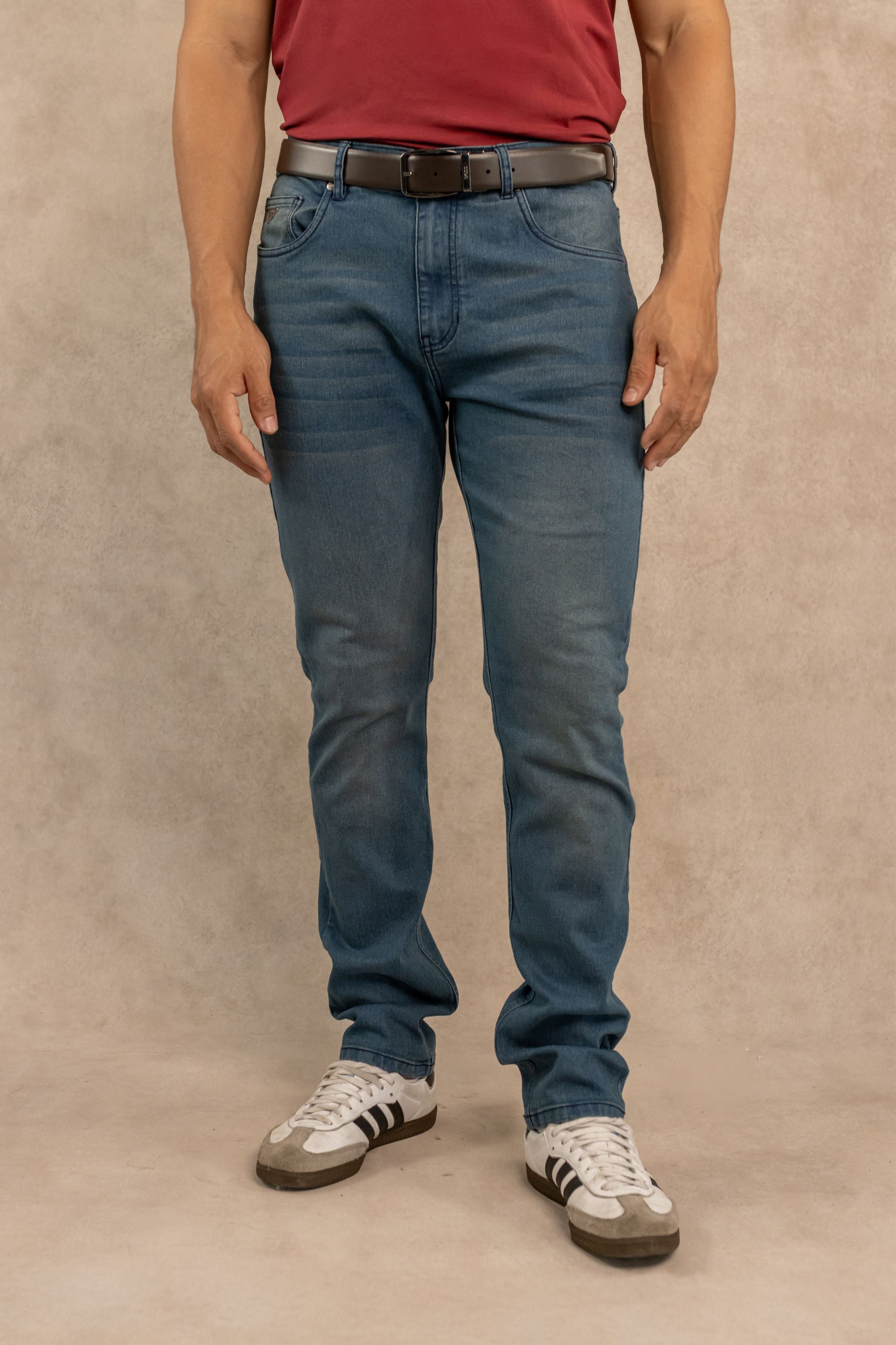 Jean Elastico Azul Medio Contemporary