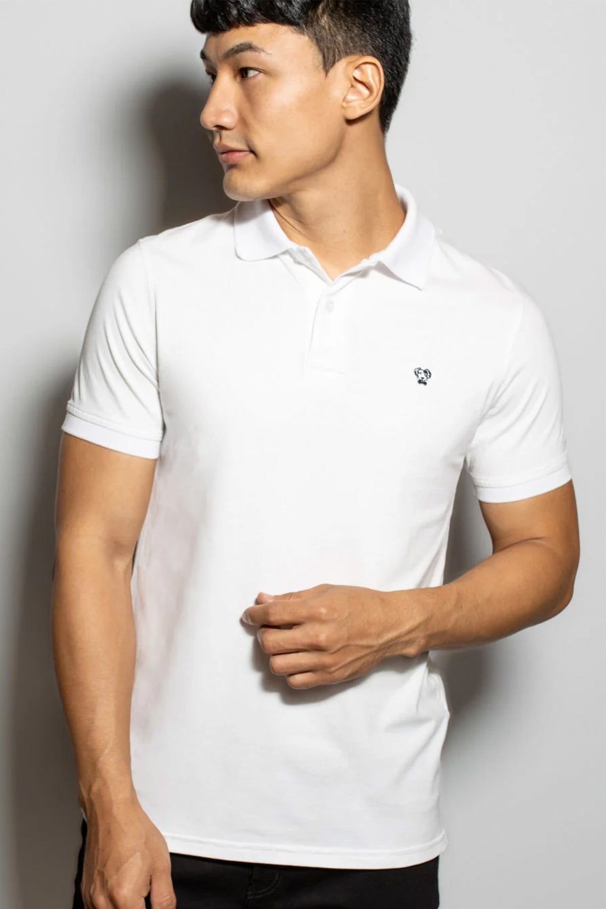 Polo Antimanchas Blanca - Talla Slim