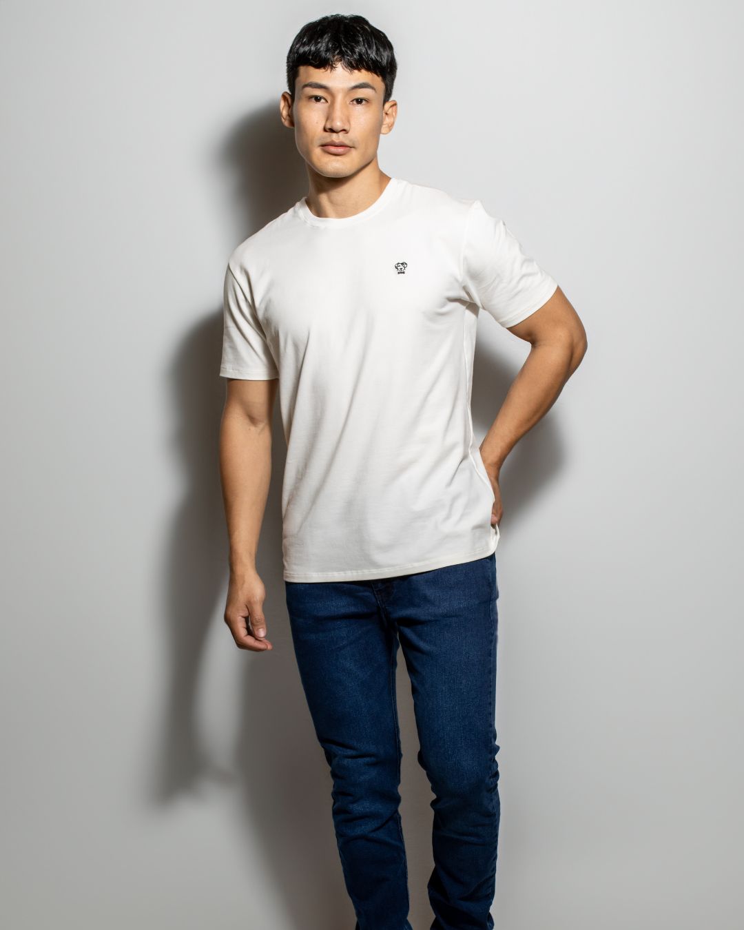 camiseta antimanchas blanca para hombre de DANTE