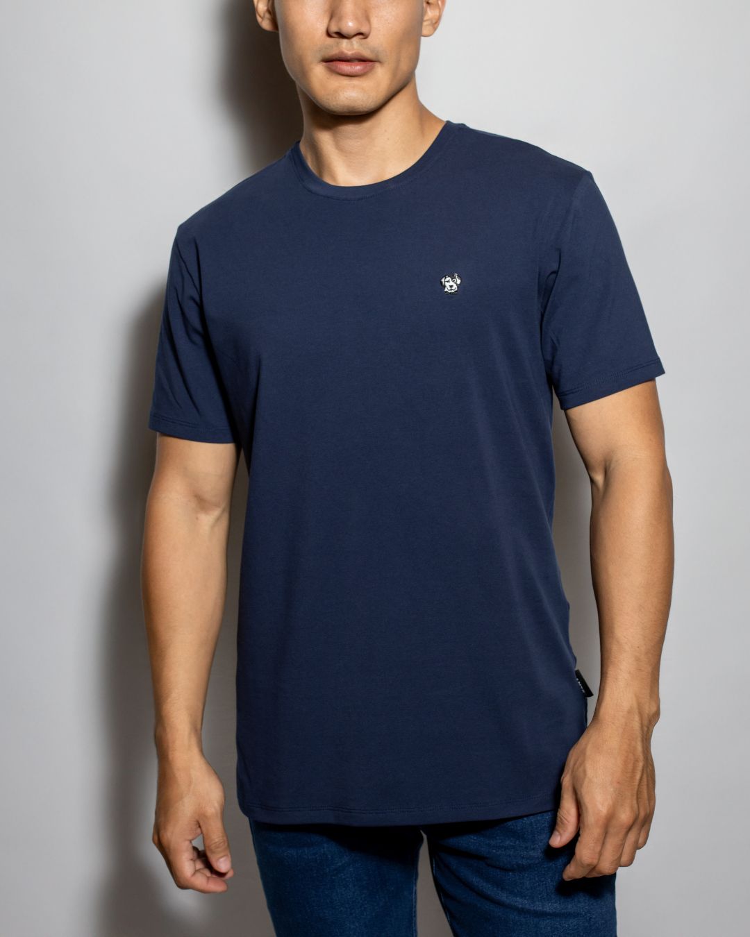 camiseta antimanchas azul para hombre de DANTE