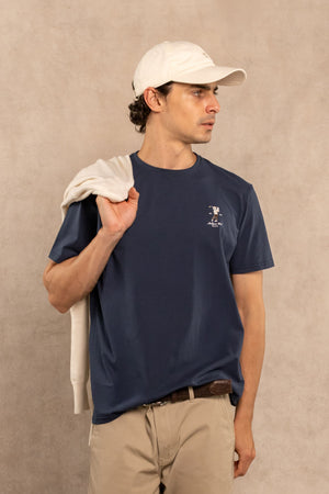 Camiseta Antimanchas Azul Golf