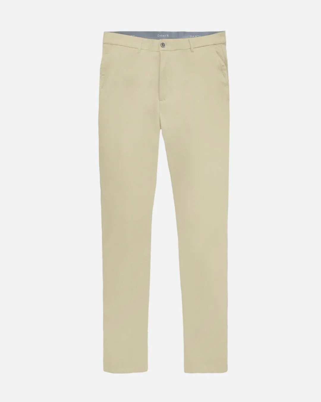Pantalón performance antimanchas Taupé para hombre marca dante tallaje regular fit foto mockup
